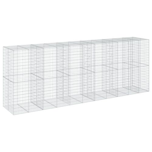 Габионна кошница с покритие, 550x100x200 см, поцинковано желязо