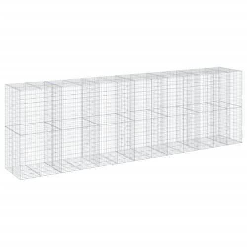 Габионна кошница с покритие, 650x100x200 см, поцинковано желязо