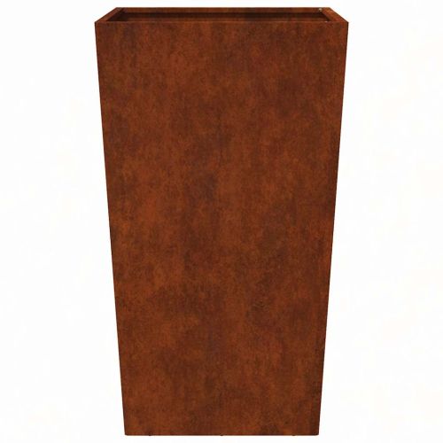 Градинска саксия 45x45x75 cm от атмосферна стомана
