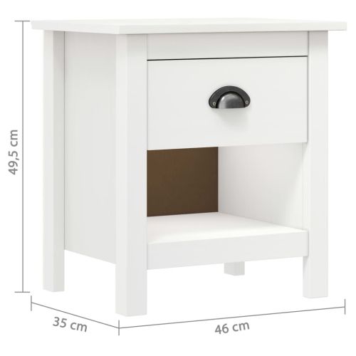 Нощни шкафчета 2 бр Hill 46x35x49,5 см борово дърво масив