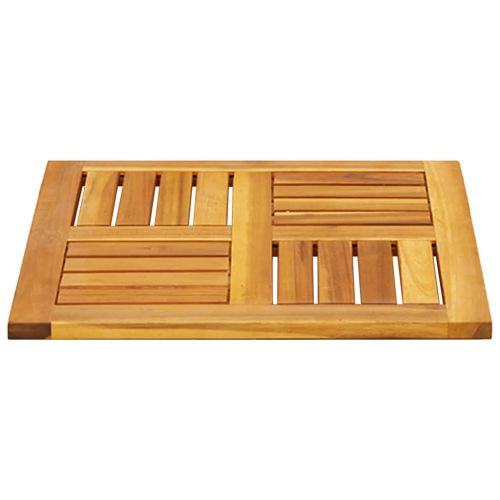Плот за маса, 50x50x2 см, квадратен, акациево дърво масив