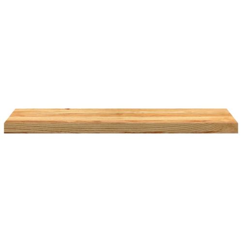 Стълбищни стъпала, 4 бр, светлокафяви, 90x25x2 см, дъб масив