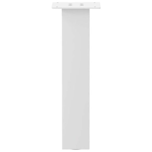 Крака за масичка за кафе, 4 бр., бели, 42 см, стомана