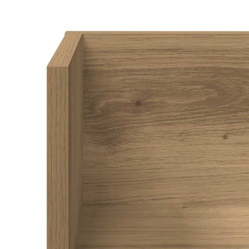 Стенни рафтове 2 бр дъб артизан 75x16,5x16,5 см инженерно дърво
