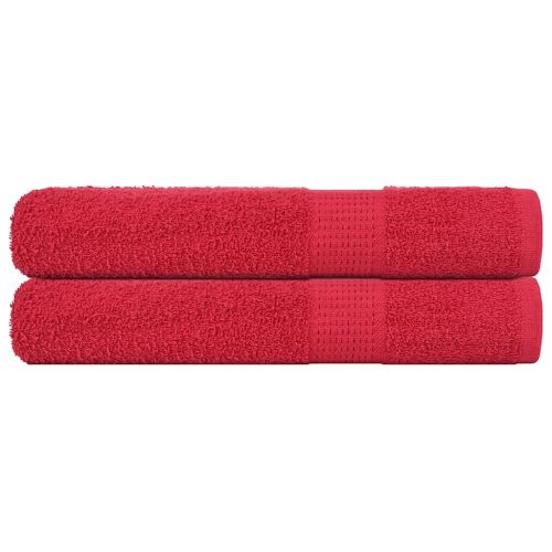 Кърпи за сауна FROGN 2 бр. Червени 80x200 см 360 г/м²