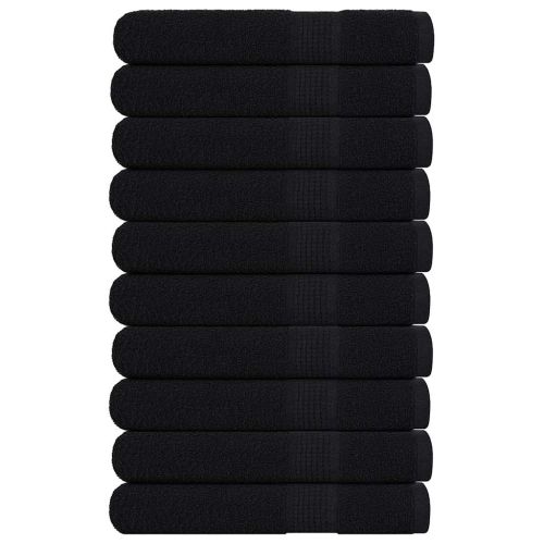 Кърпи за сауна FROGN 10 бр. Черни 80x200 см 360 г/м²