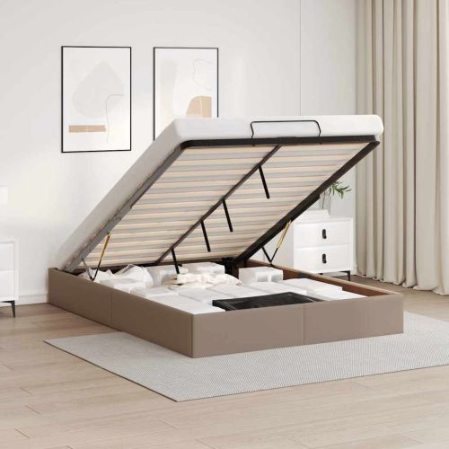 Османска рамка за легло без матрак, 140x200 см, изкуствена кожа
