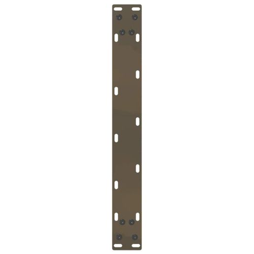 Крака за масичка за кафе, U-образни, 2 бр., естествена стомана, 50 x (30-31) см, стомана