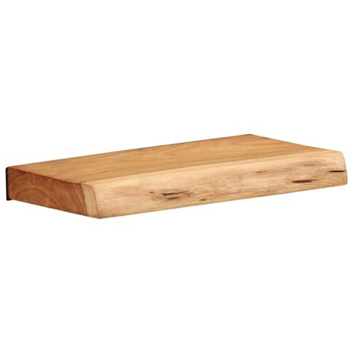 Стенни рафтове, 2 бр, 30x20x3,5 см, акациево дърво масив