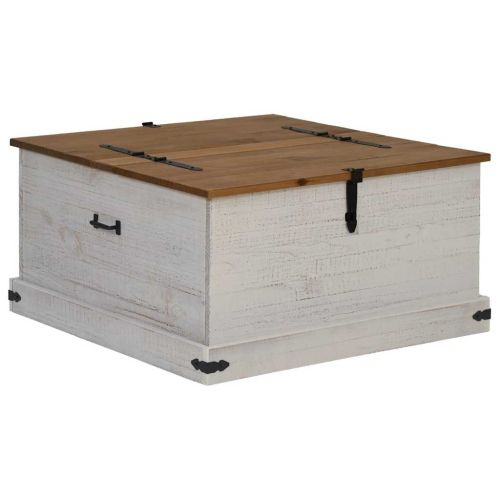 Скрин за съхранение HALDEN бял 91x91x47 cm бор