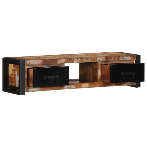 TV шкаф 100x30x25 cm Масивна дървесина Възстановена