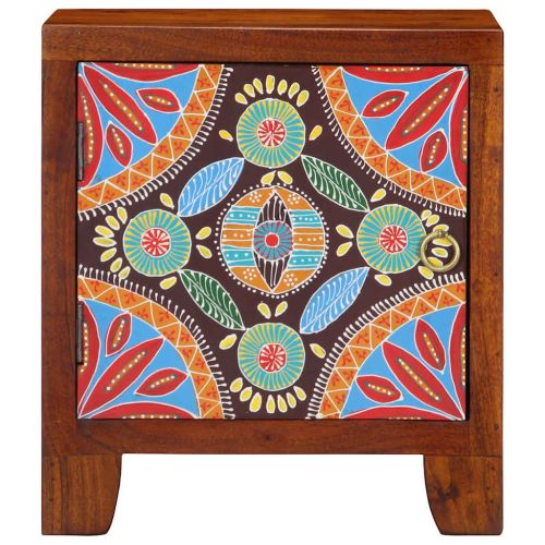 Нощно шкафче 2 бр. 40x30x45 см Масивна дървесина Акация