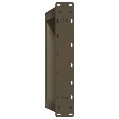 Крака за масичка за кафе, U-образни, 2 бр., естествена стомана, 70 x (42-43) см, стомана