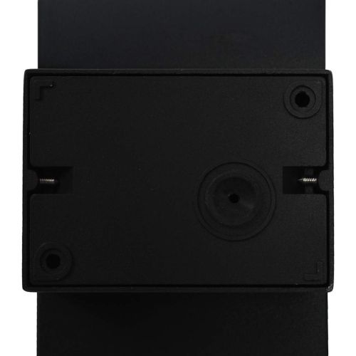 Външна LED стенна лампа 9 W, черна, овална