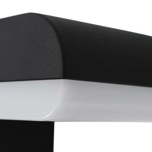 Външна LED стенна лампа 9 W, черна, овална