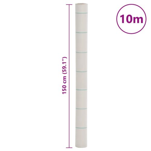 Мембрана за плевели, бяла, 1,5x10 м, полипропилен