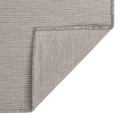Градински плоскотъкан килим, 80x250 см, светлосив