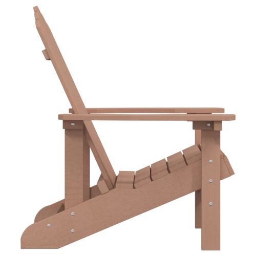 Градински стол "Адирондак", HDPE, кафяв