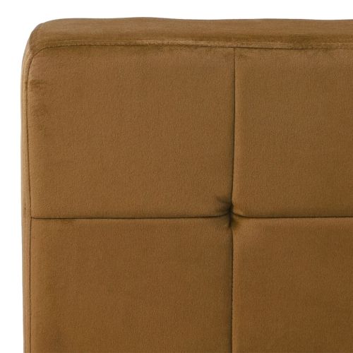 Стол за релаксация, 65x79x87 см, кафяв, кадифе