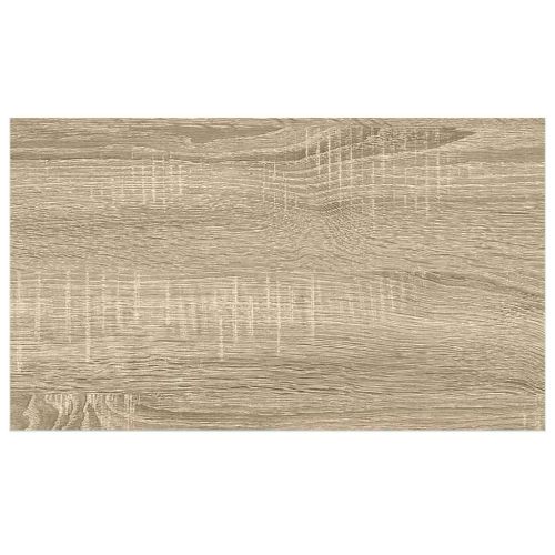Окачен стенен рафт, дъб и бял, 50x23,5x3,8 см, МДФ