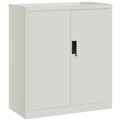 Шкаф за папки светлосив 79x40x90 см стомана