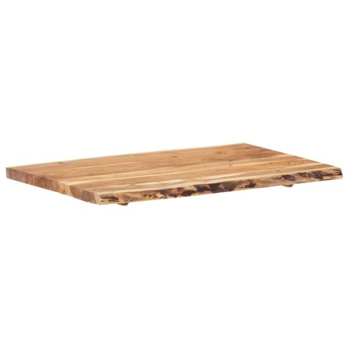 Плот за маса, акациево дърво масив, 100x(50-60)x3,8 cм