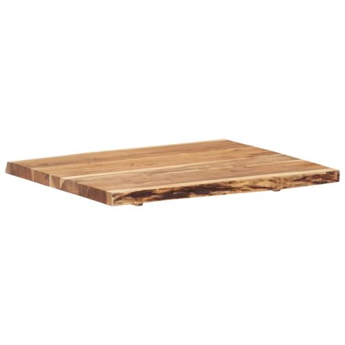 Плот за маса, акациево дърво масив, 80x(50-60)x3,8 cм