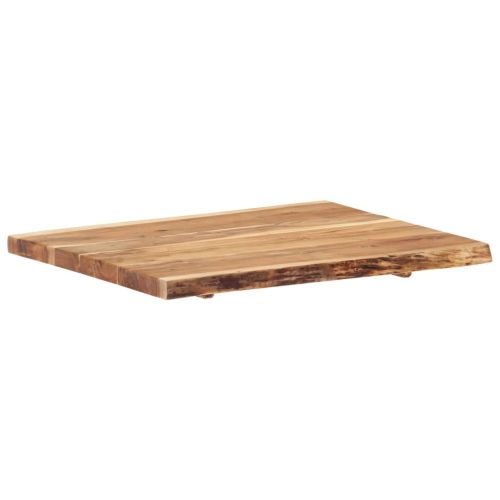 Плот за маса, акациево дърво масив, 80x(50-60)x3,8 cм