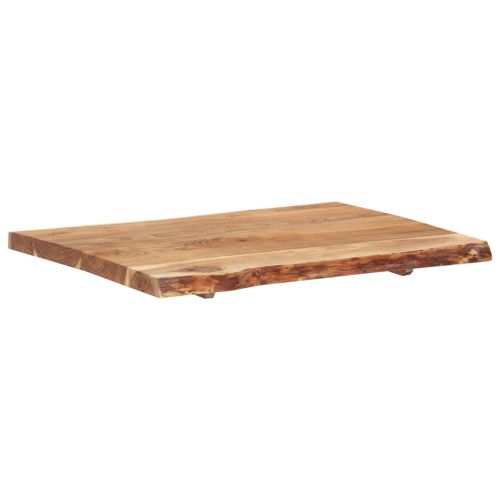 Плот за маса, акациево дърво масив, 80x(50-60)x3,8 cм