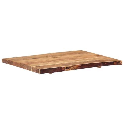Плот за маса, акациево дърво масив, 80x(50-60)x3,8 cм