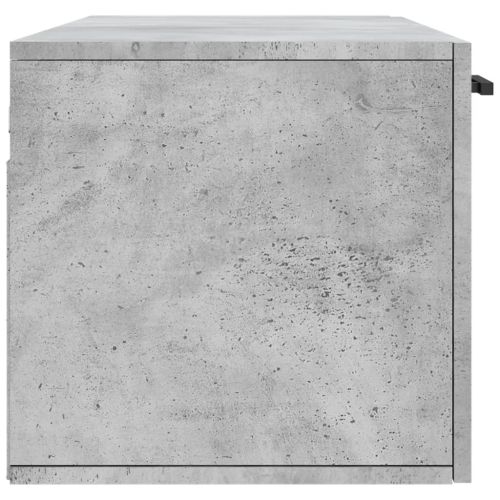 Стенен шкаф, бетонно сив, 100x36,5x35 см, инженерно дърво