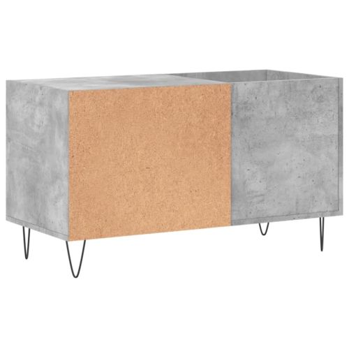 Шкаф за винилови плочи бетонно сив 85x38x48 см инженерно дърво