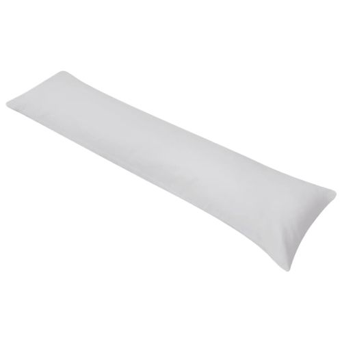Странична възглавница за тяло, 40x145 cм, сива