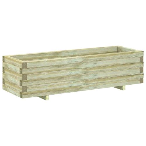 Повдигната леха, 120x40x30 см, дървена, правоъгълна