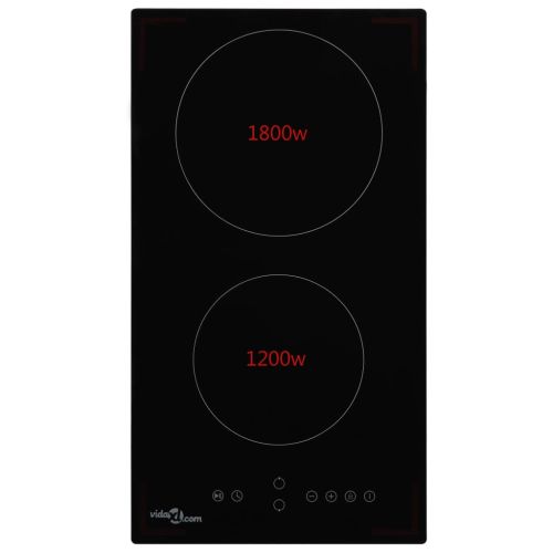 Керамичен плот с 2 котлона, сензорен контрол, 3000 W