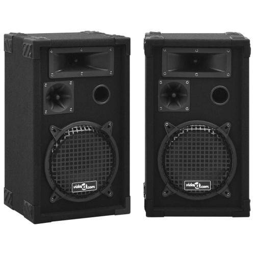 Професионални пасивни Hifi сценични тонколони 2 бр 800 W черни