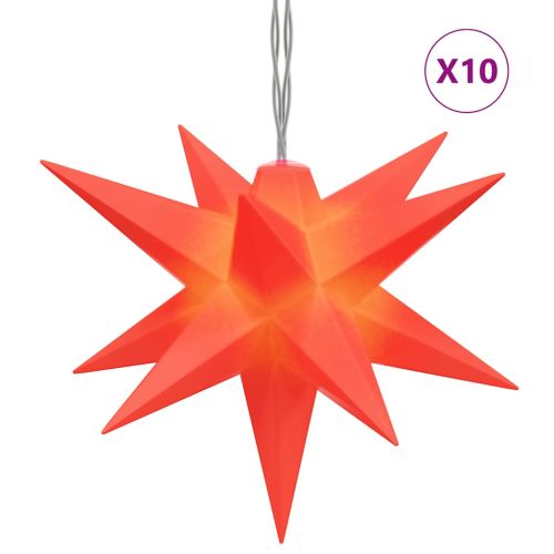 Коледна лампички, 10 LED, червени, 10 см