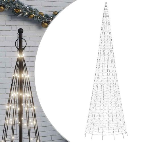 LED коледна елха 1534 LED студено бяло 500 см