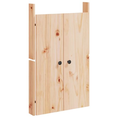 Кухненски вратички за открито, MEPPEL, 2 бр, 50x9x82 см, бор масив