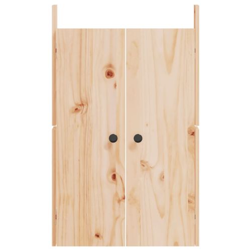 Кухненски вратички за открито, MEPPEL, 2 бр, 50x9x82 см, бор масив