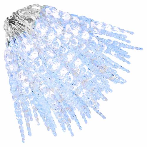 Коледна лампа тип „ледулка“ 200 LED диода, студено бяла, 20 м, акрил, PVC