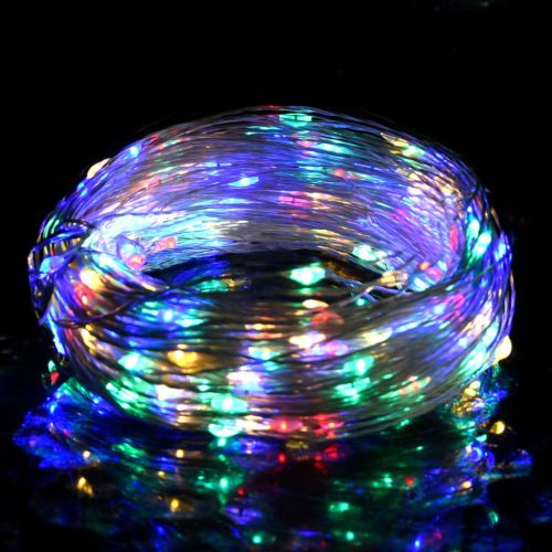 LED микро стринг лампички 40 м 400 LED разноцветни 8 функции