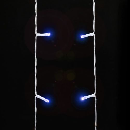 Коледни лампички за елха 320 LED сини 375 см