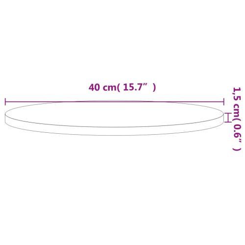 Плот за маса Ø40x1,5 см кръгъл масивен бук