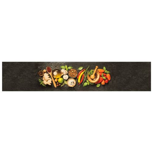 Кухненско килимче, миещо, подправки, 60x300 см, кадифе
