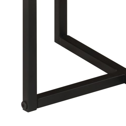 Маса за кафе 45x45x35 см акация масив и желязо