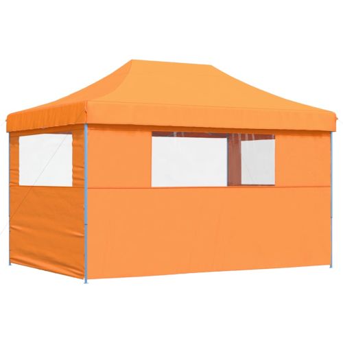 Сгъваема парти шатра pop-up с 3 странични стени оранжева