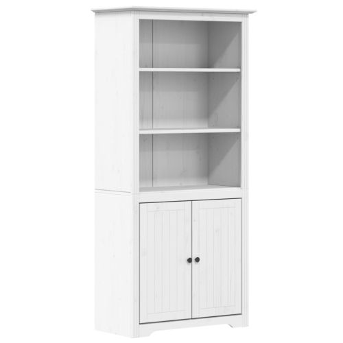 Етажерка за книги BODO бяла 82x40x173 см бор масив