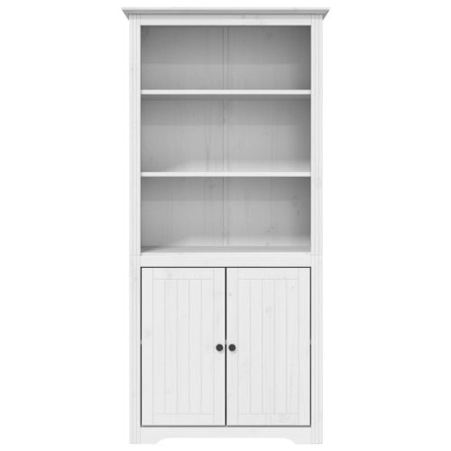 Етажерка за книги BODO бяла 82x40x173 см бор масив