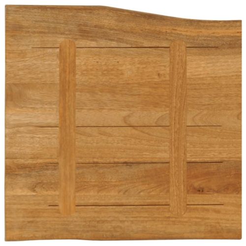 Плот за маса, 80x80x2,5 см, жив ръб, масивно дърво манго